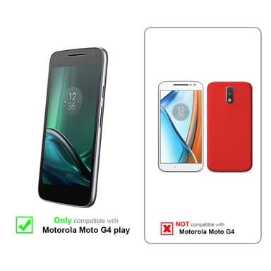 Motorola MOTO G4 PLAY Suojakuori Kotelo (Hopea)