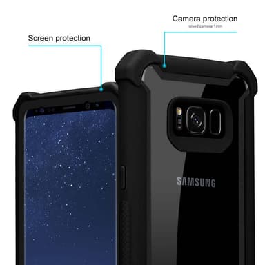 Samsung Galaxy S8 PLUS Suojakuori Kotelo (Musta)