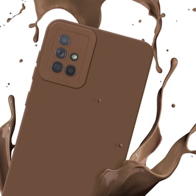 Samsung Galaxy A71 4G Suojakuori Kotelo (Ruskea)