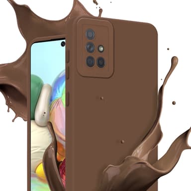 Samsung Galaxy A71 4G Suojakuori Kotelo (Ruskea)