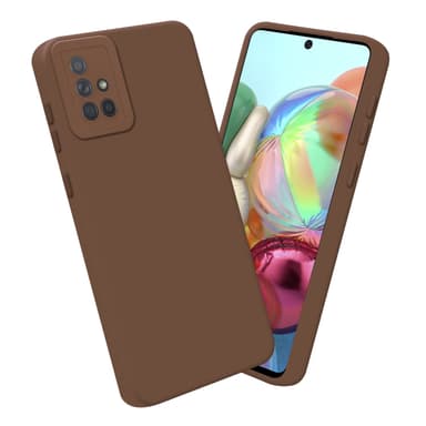Samsung Galaxy A71 4G Suojakuori Kotelo (Ruskea)