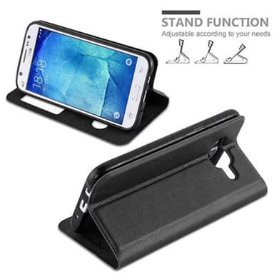 Lompakkokotelo Samsung Galaxy J5 2015 Case (Musta)