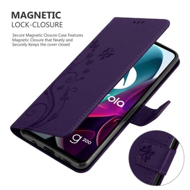Motorola MOTO G200 5G Suojakuori Lompakkokotelo