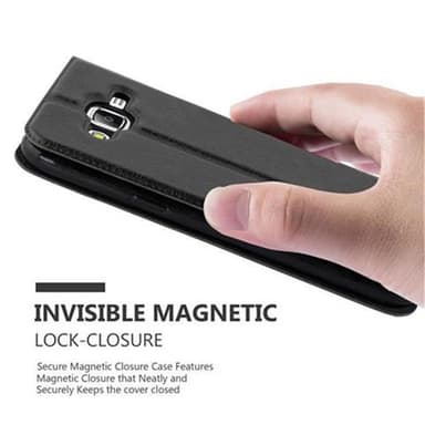 Lompakkokotelo Samsung Galaxy J5 2015 Case (Musta)