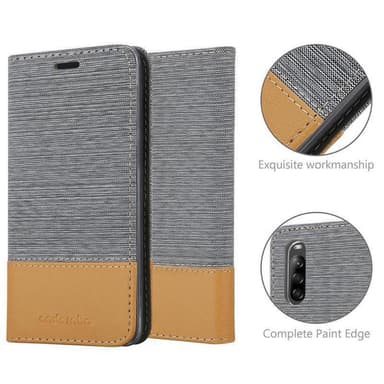 Sony Xperia L4 Suojakuori Lompakkokotelo (harmaa)