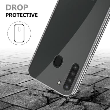 Samsung Galaxy A21 Suojakuori Cover (Läpinäkyvä)