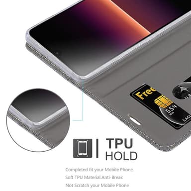 Sony Xperia L4 Suojakuori Lompakkokotelo (harmaa)