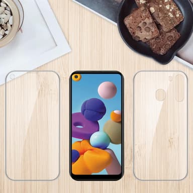 Samsung Galaxy A21 Suojakuori Cover (Läpinäkyvä)
