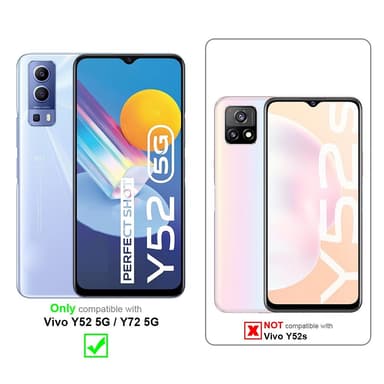Suojakuori Vivo Y52 5G / Y72 5G Kotelo (Musta)