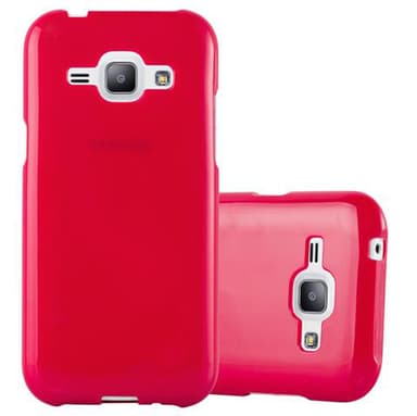 Samsung Galaxy J1 2015 Suojakuori Kotelo (Punainen)