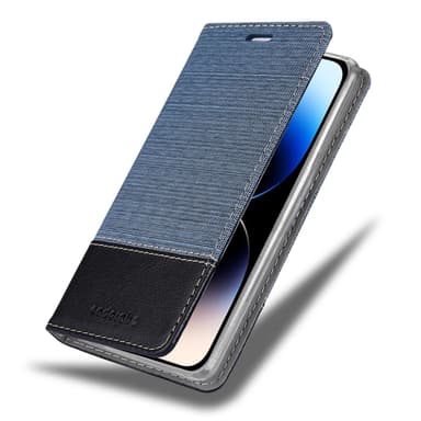 iPhone 14 PRO Suojakuori Lompakkokotelo (Sininen)