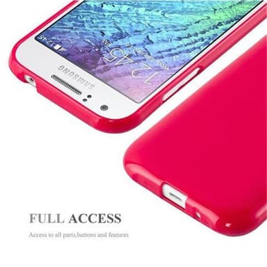 Samsung Galaxy J1 2015 Suojakuori Kotelo (Punainen)