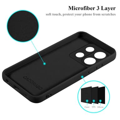 Xiaomi Poco X6 Suojakuori Kotelo Case (Musta)