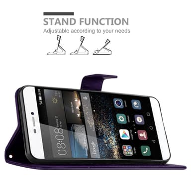 Huawei P8 Suojakuori Lompakkokotelo (Violetti)