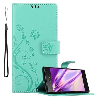 Sony Xperia XZ1 Suojakuori Lompakkokotelo (Turkoosi)