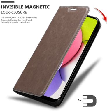 Samsung Galaxy A03s Suojakuori Lompakkokotelo (Ruskea)
