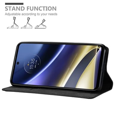 Motorola MOTO G51 5G Suojakuori Lompakkokotelo (Musta)