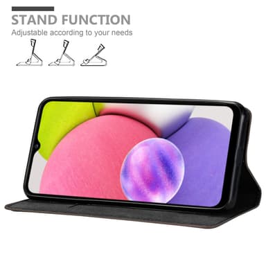 Samsung Galaxy A03s Suojakuori Lompakkokotelo (Ruskea)