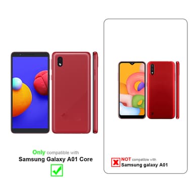 Samsung Galaxy A01 CORE Suojakuori Kotelo (Läpinäkyvä)