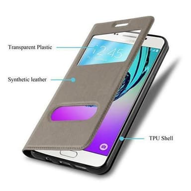 Lompakkokotelo Samsung Galaxy A3 2016 Case (Ruskea)