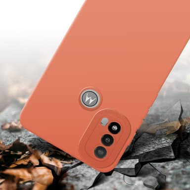 Motorola MOTO E20 Suojakuori Kotelo (Oranssi)