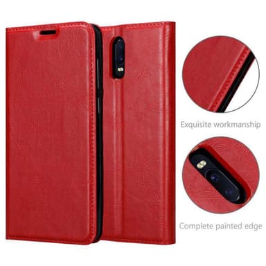Oppo R17 Suojakuori Lompakkokotelo (Punainen)