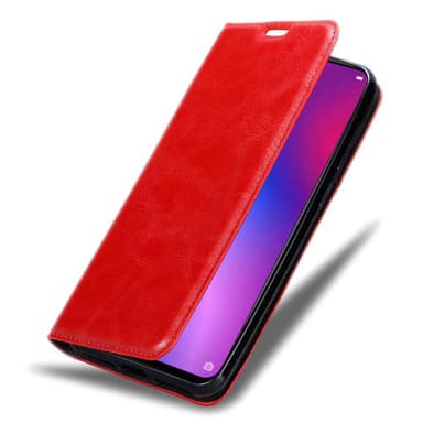 Oppo R17 Suojakuori Lompakkokotelo (Punainen)