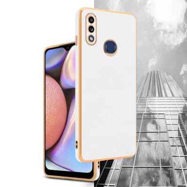 Samsung Galaxy A10s / M01s Suojakuori Cover (Valkoinen)