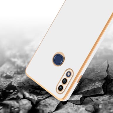 Samsung Galaxy A10s / M01s Suojakuori Cover (Valkoinen)