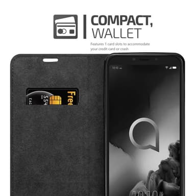 Alcatel 1S 2019 Suojakuori Lompakkokotelo (Punainen)