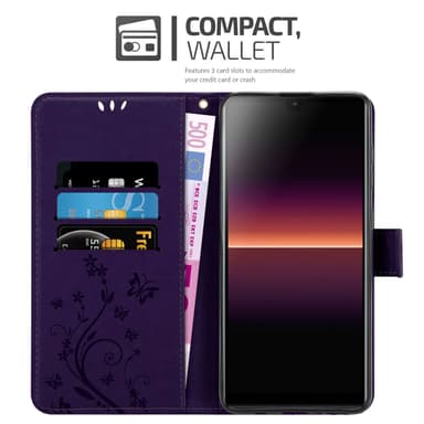 Sony Xperia L4 Suojakuori Lompakkokotelo (Violetti)