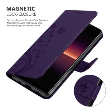 Sony Xperia L4 Suojakuori Lompakkokotelo (Violetti)