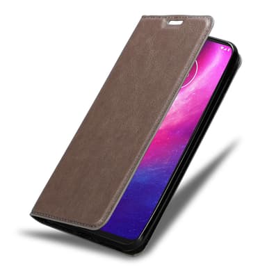 Motorola ONE HYPER Suojakuori Lompakkokotelo (Ruskea)