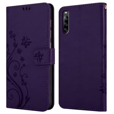 Sony Xperia L4 Suojakuori Lompakkokotelo (Violetti)