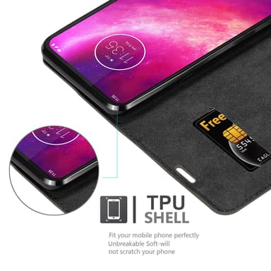 Motorola ONE HYPER Suojakuori Lompakkokotelo (Ruskea)