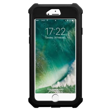 iPhone 7 / 7S / 8 / SE 2020 Suojakuori Kotelo (Musta)