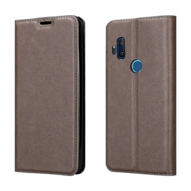 Motorola ONE HYPER Suojakuori Lompakkokotelo (Ruskea)