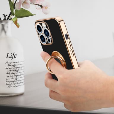 iPhone 13 PRO Suojakuori Kotelo (Musta)