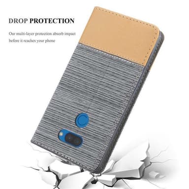 LG K40S Suojakuori Lompakkokotelo (harmaa)