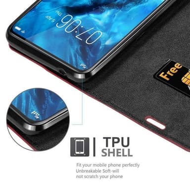 Vivo NEX Suojakuori Lompakkokotelo (Punainen)