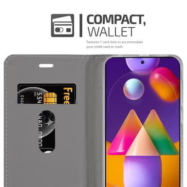 Samsung Galaxy M31s Suojakuori Lompakkokotelo (Sininen)