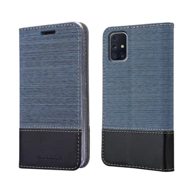 Samsung Galaxy M31s Suojakuori Lompakkokotelo (Sininen)