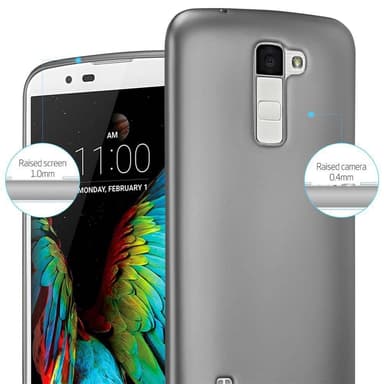 LG K10 2016 Suojakuori Kotelo (harmaa)