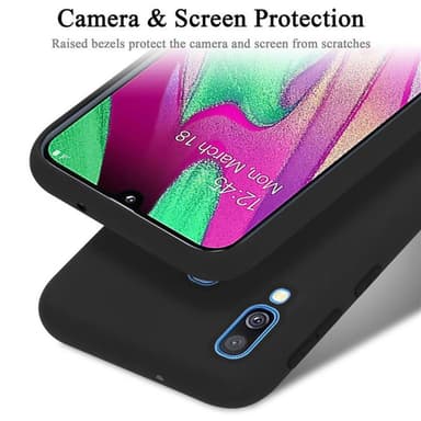 Samsung Galaxy A40 Suojakuori Kotelo Case (Musta)