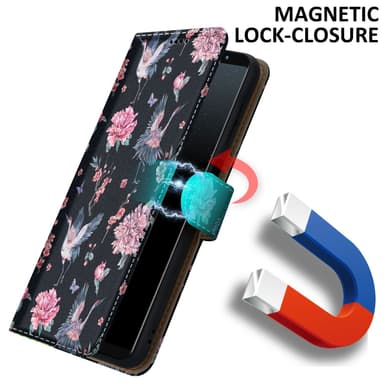 Samsung Galaxy NOTE 8 Suojakuori Lompakkokotelo (Musta)
