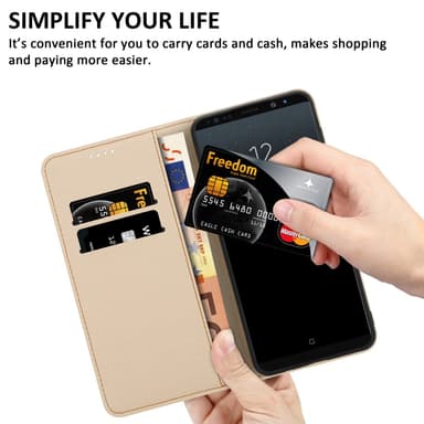 Samsung Galaxy NOTE 8 Suojakuori Lompakkokotelo (Musta)