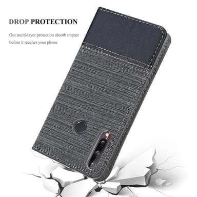 Huawei P40 LITE E Suojakuori Lompakkokotelo (harmaa)