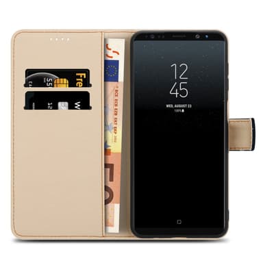 Samsung Galaxy NOTE 8 Suojakuori Lompakkokotelo (Musta)
