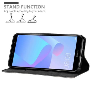 Huawei Y6 PRIME Suojakuori Lompakkokotelo (Ruskea)