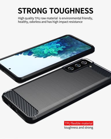 Suojakuori Samsung Galaxy S21 PLUS Kotelo (Musta)